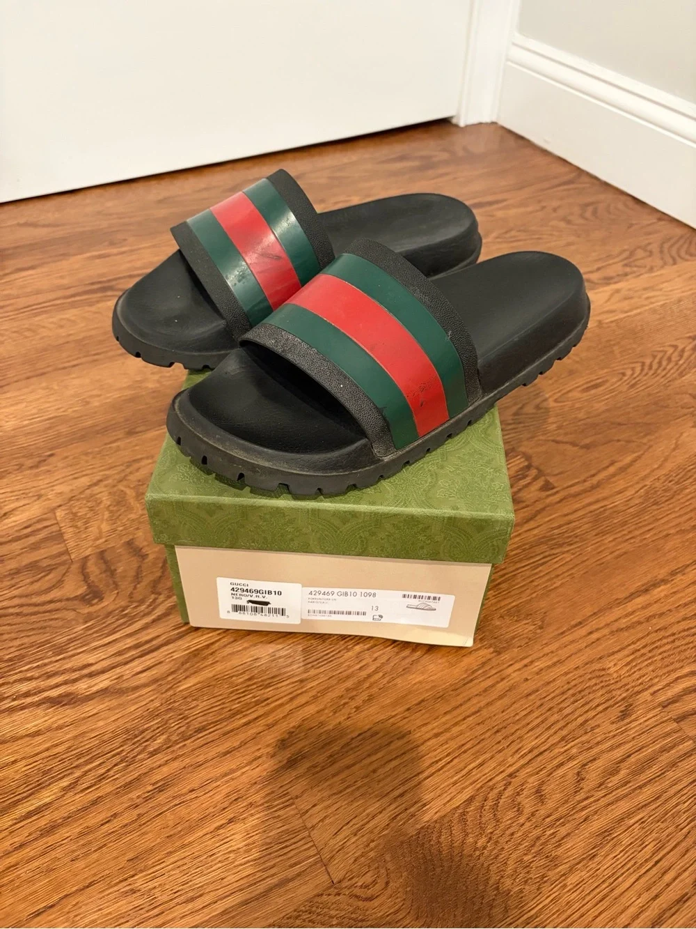 Mens 13 Gucci Slides